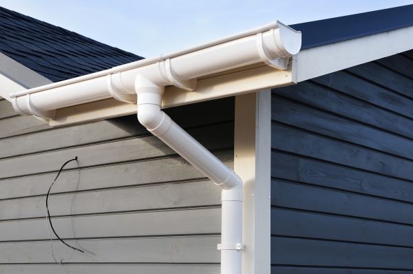 PVC Rain Gutter Installation in Senoia