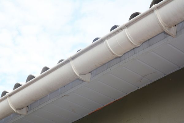 Plastic Gutter Installation in Senoia